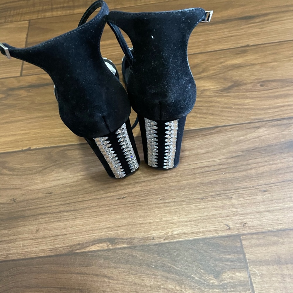 Giuseppe Zanotti CRST Embellished suede heels - Picture 4 of 8